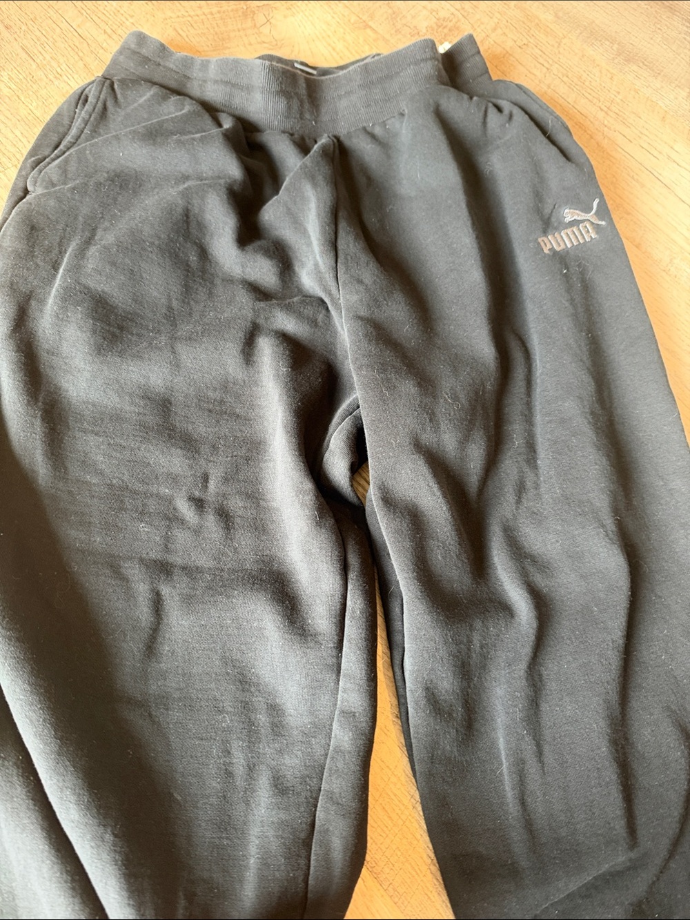 PUMA women’s Black Fleece Jogger Pants
